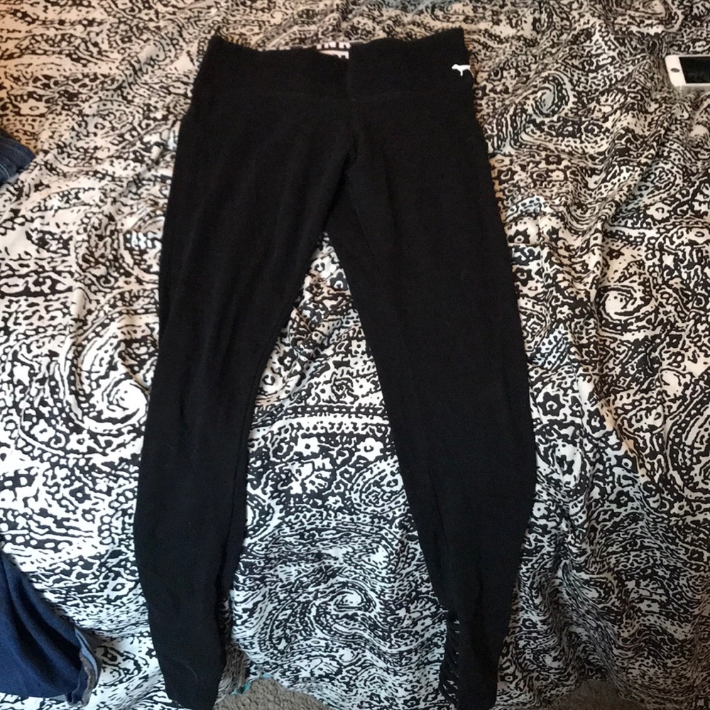 Victoria secret PINK black yoga leggings